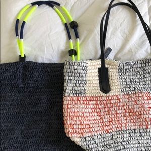 TWO J Crew Summer handbags New never worn